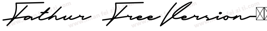 Fathur FreeVersion字体转换